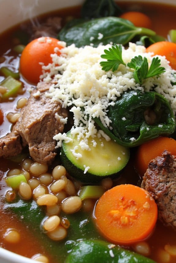 hearty italian lamb minestrone