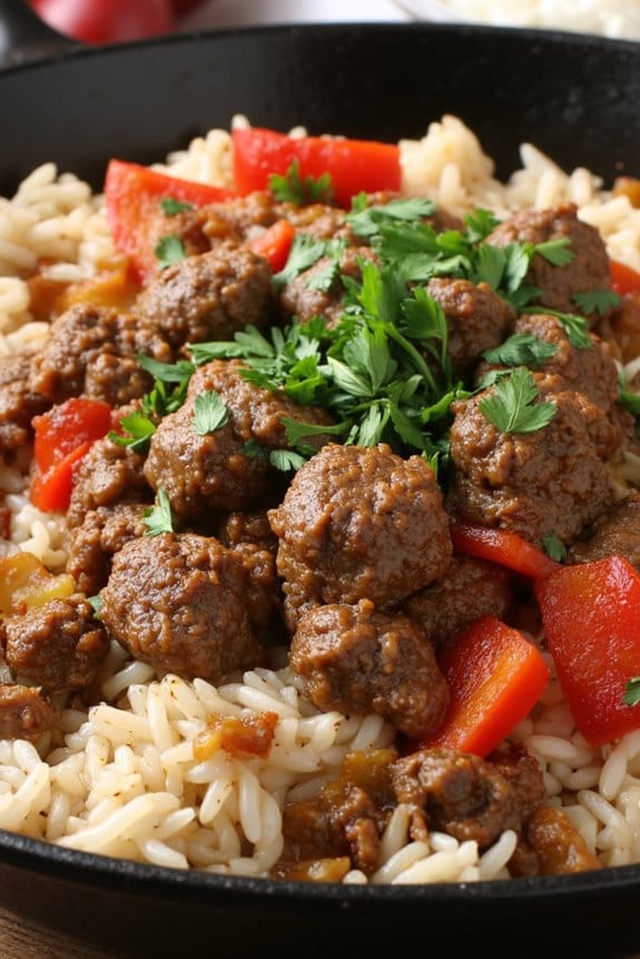 hearty lamb and rice dish