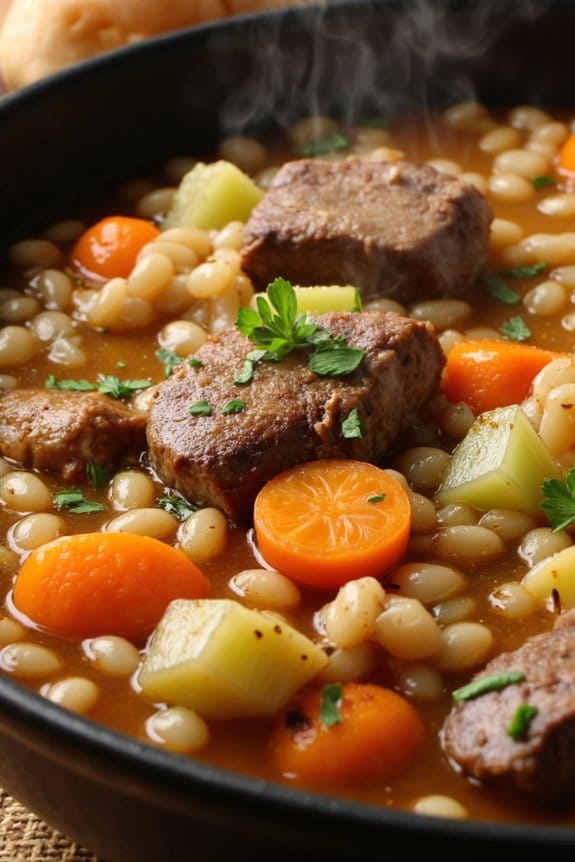 hearty lamb barley stew