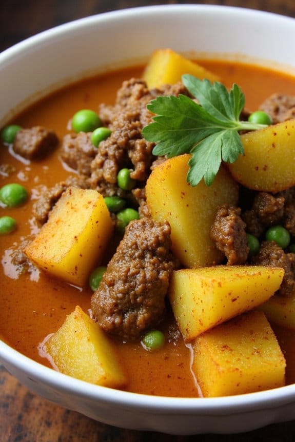 hearty lamb potato curry