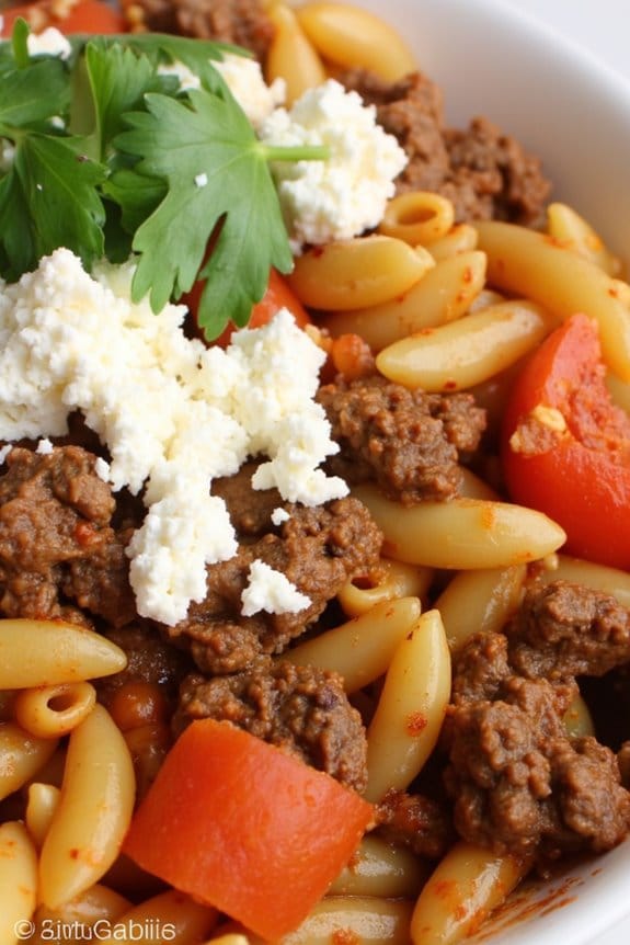 hearty mediterranean beef casserole