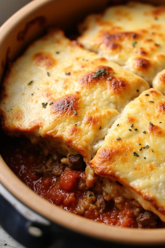 hearty mediterranean layered casserole