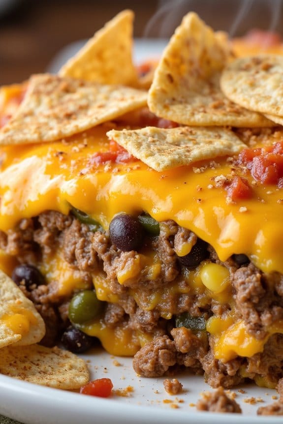 hearty mexican taco casserole