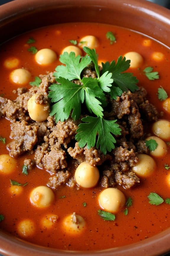 hearty moroccan lamb soup