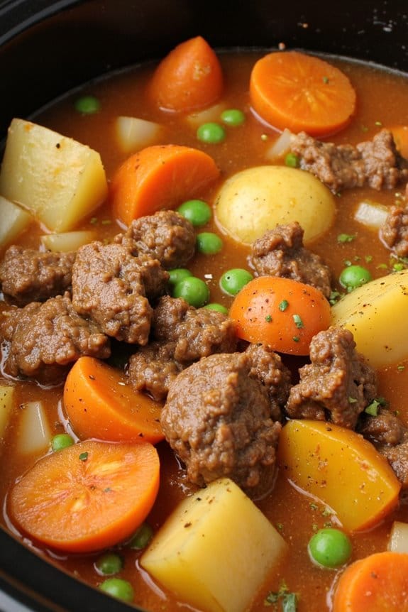 hearty slow cooked beef stew