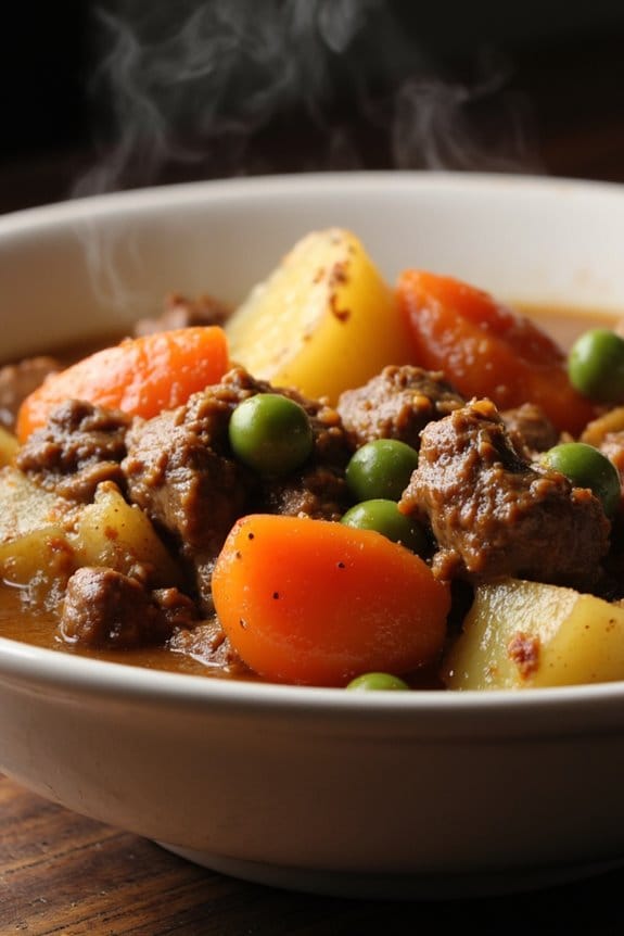 hearty slow cooked beef stew