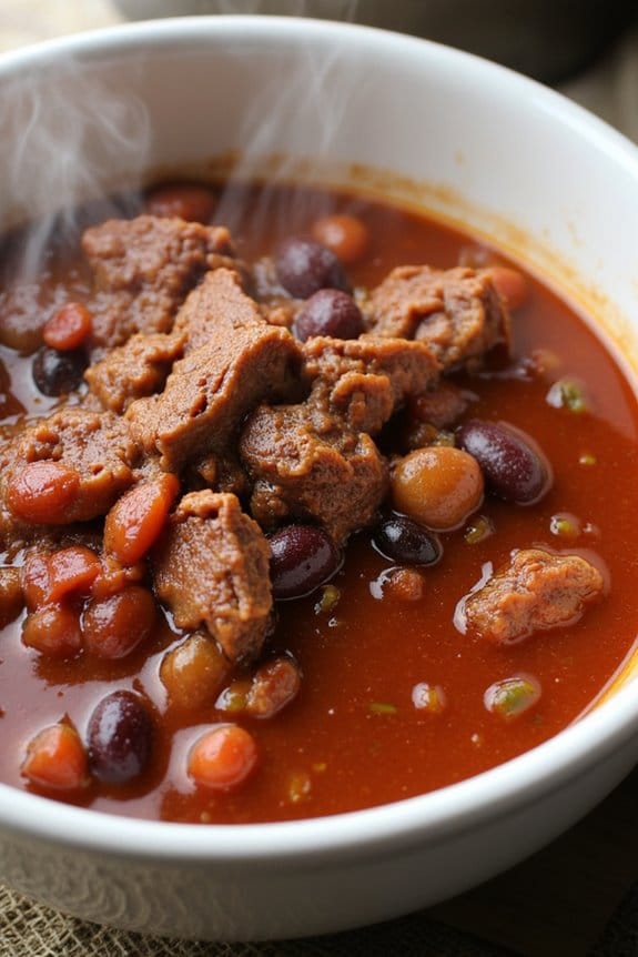 hearty slow cooked chili recipe