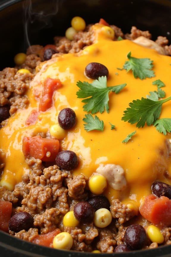 hearty slow cooked cowboy casserole