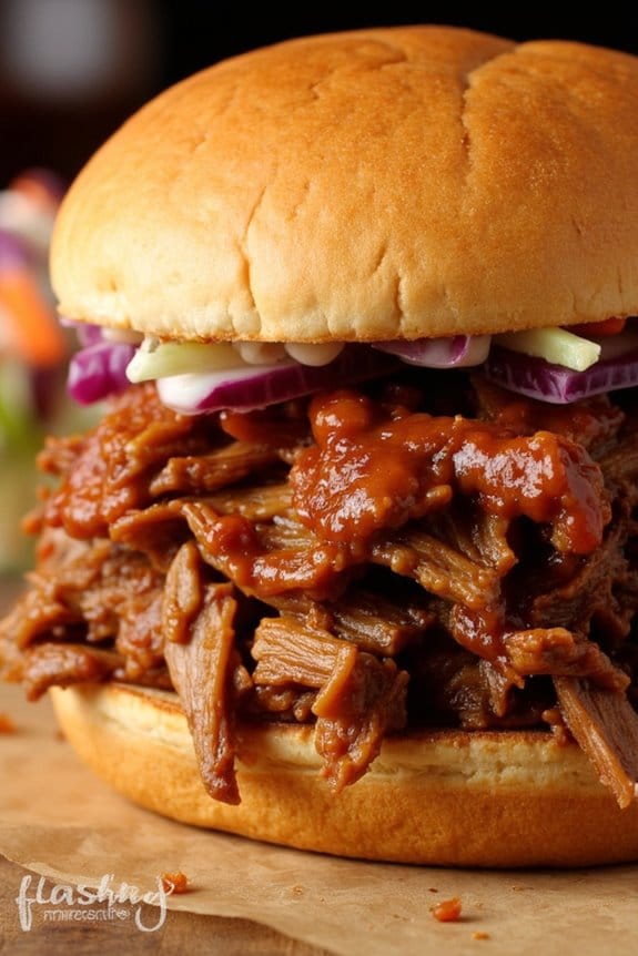 hearty slow cooked pulled pork