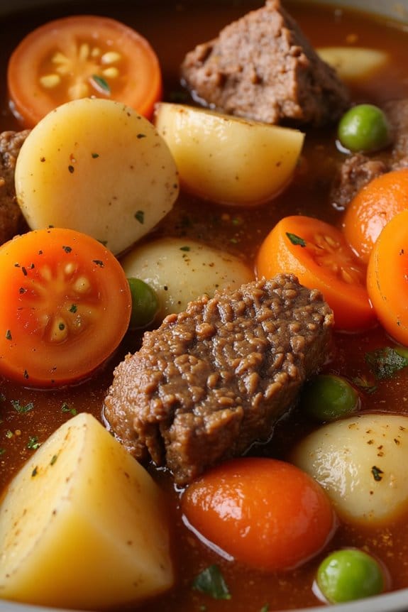 hearty slow cooked vegetable stew