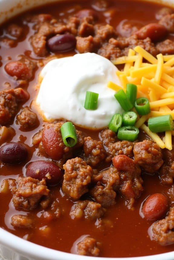 hearty slow cooker chili