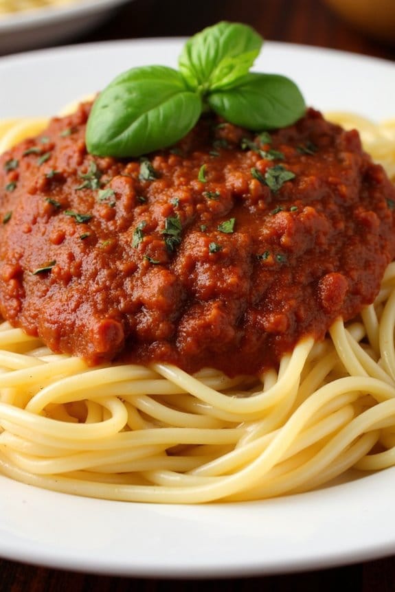 hearty slow cooker spaghetti sauce