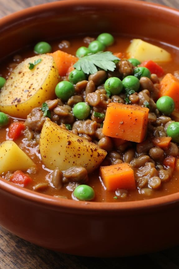 hearty vegan lentil stew