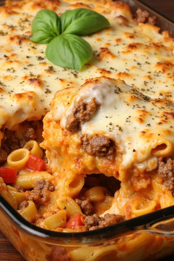 italian lamb pasta bake