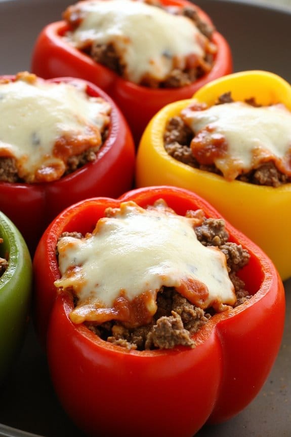 keto crockpot stuffed peppers