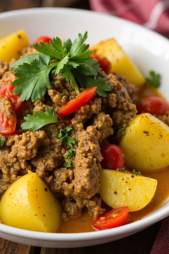lamb and potato curry