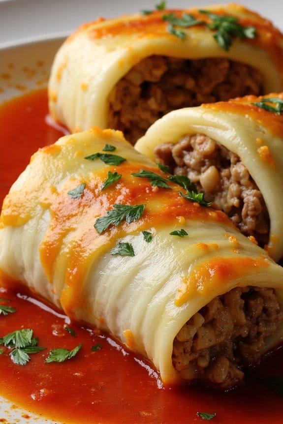 lamb and rice rolls