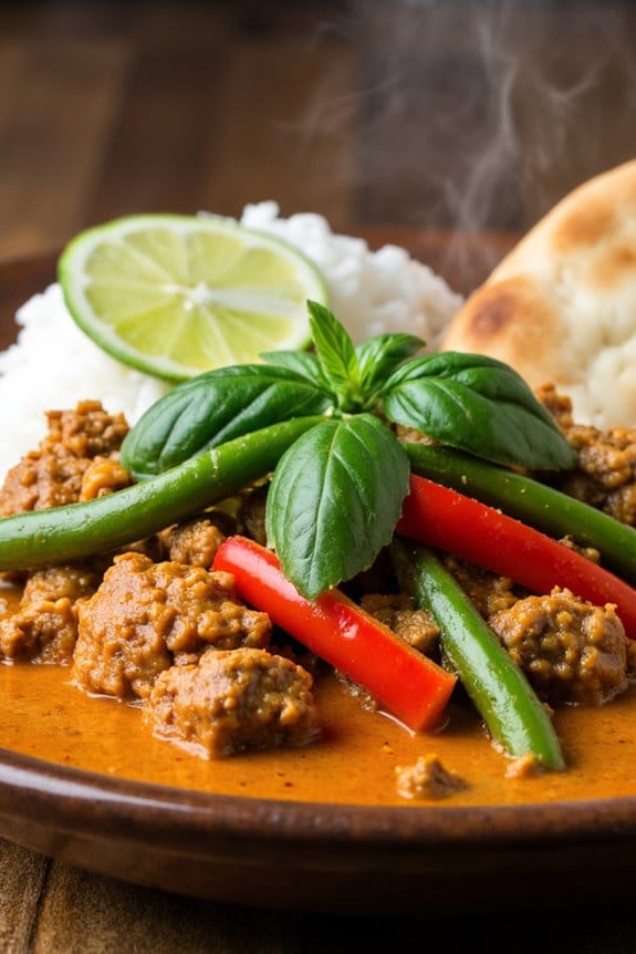 lamb curry with vibrant spices