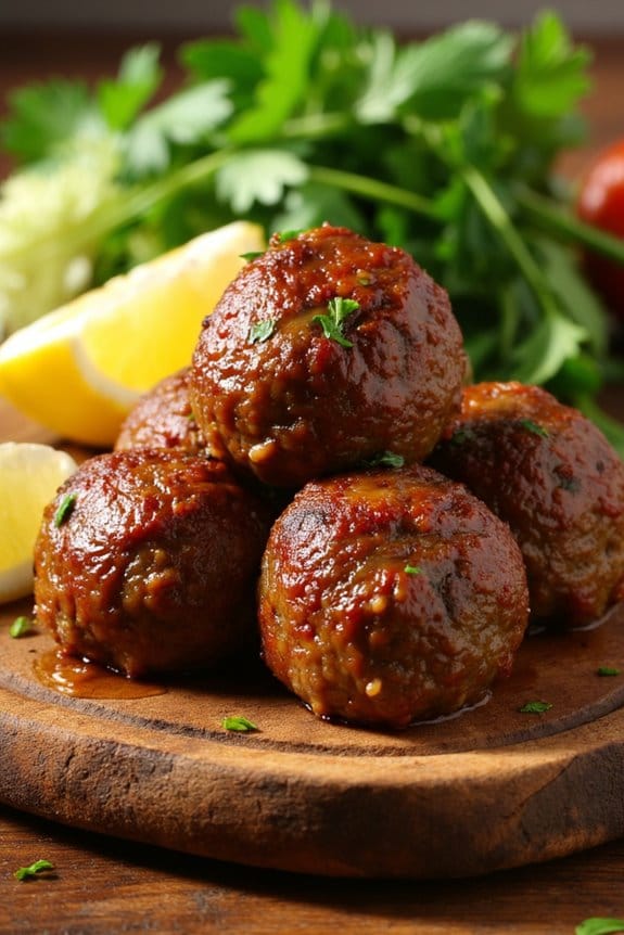 lamb meatballs with mediterranean flair