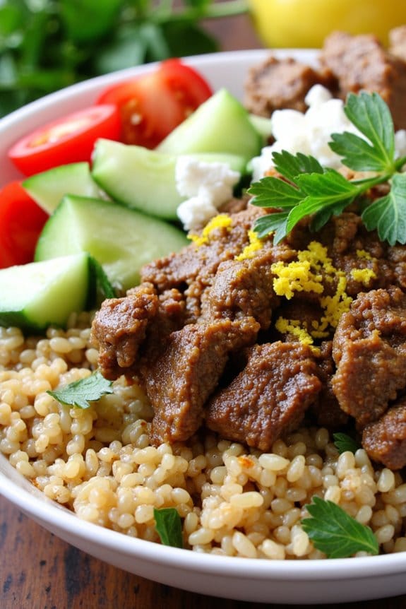 lamb quinoa bowl recipe
