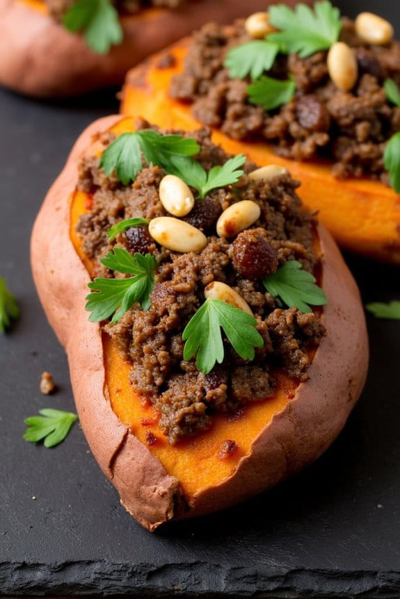 lamb stuffed sweet potatoes recipe