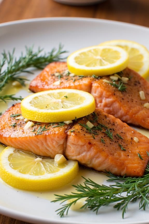 lemon garlic salmon crockpot recipe