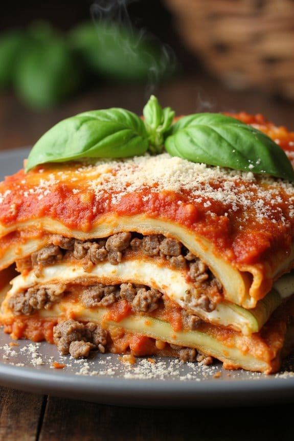 low carb zucchini lasagna recipe