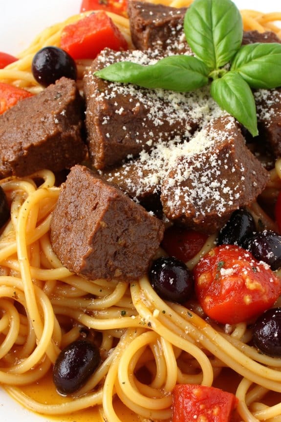 mediterranean beef pasta delight
