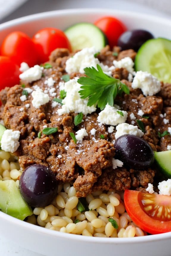 mediterranean lamb bowl recipe