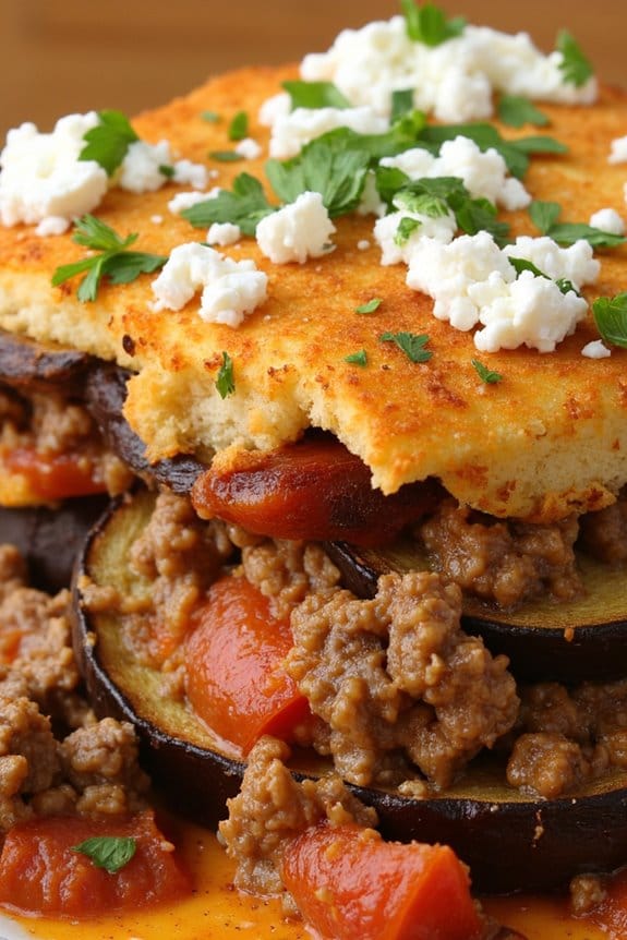 mediterranean lamb eggplant casserole