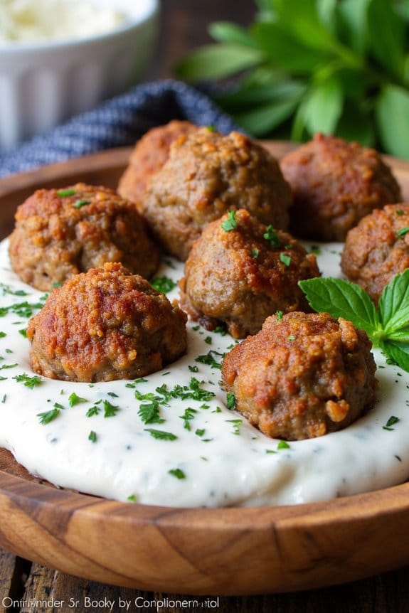 mediterranean lamb meatball delight