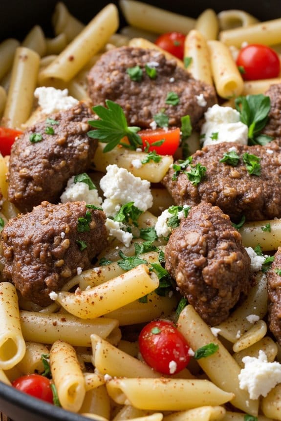 mediterranean lamb orzo delight