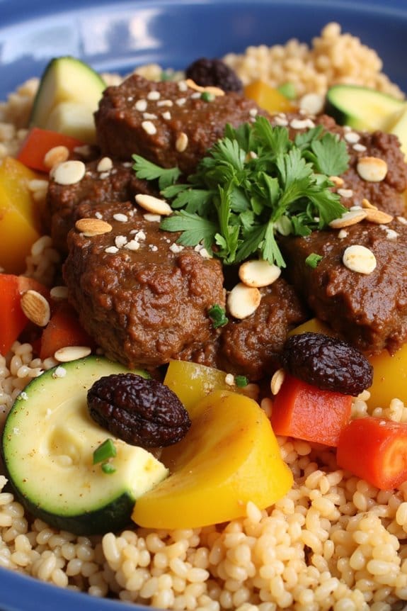 moroccan spiced lamb couscous delight