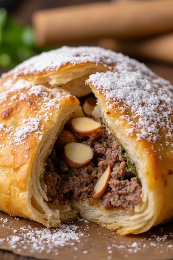 moroccan spiced lamb pastry