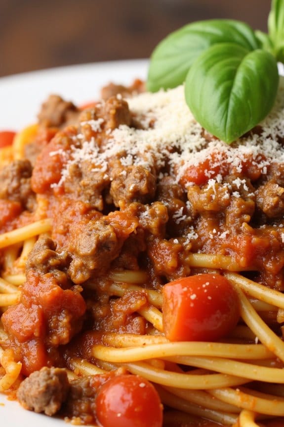 one pot quick beef spaghetti