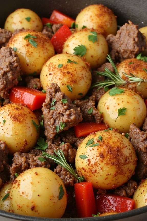 quick and hearty lamb hash