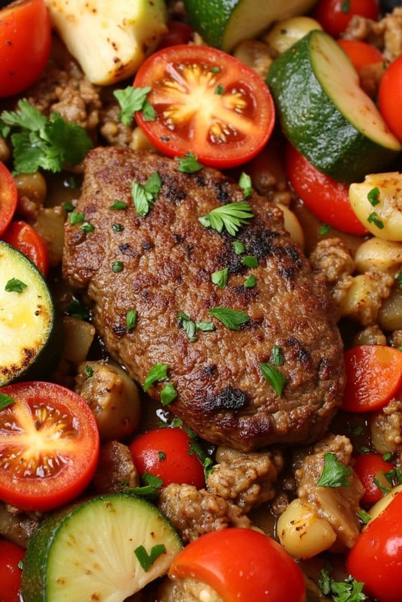 quick flavorful lamb skillet