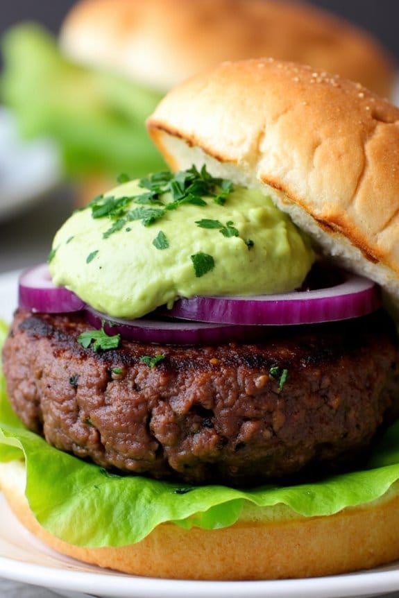 savory lamb burgers recipe
