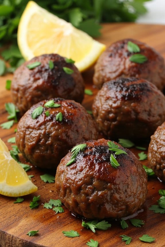 savory lamb meatballs recipe