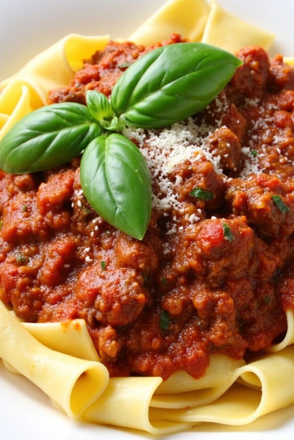 savory lamb ragu pasta