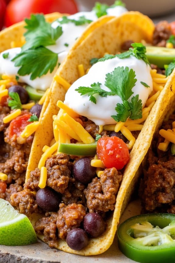 savory southwest beef tacos