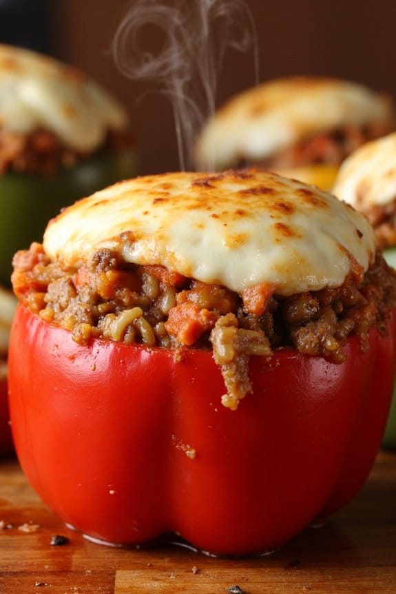 savory stuffed peppers recipe