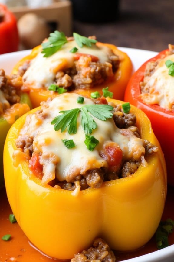 savory stuffed peppers recipe