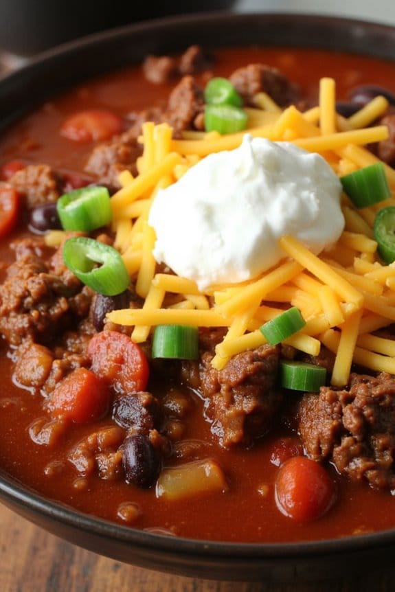 slow cooked beef chili recipe