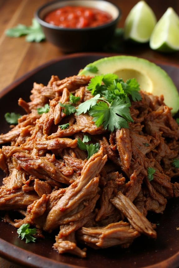 slow cooked flavorful pork carnitas