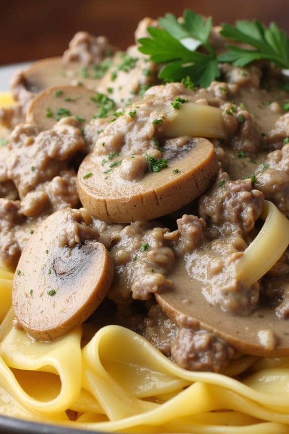 slow cooker beef stroganoff recipe