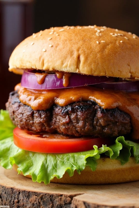 smoky bbq lamb burger delight