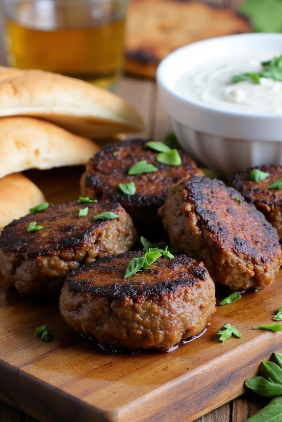 spiced grilled lamb kofta