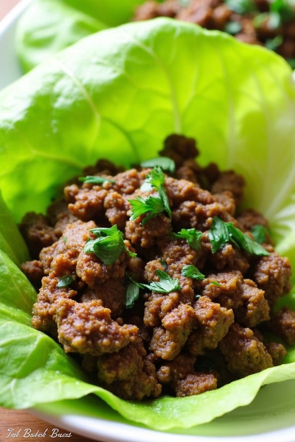 spiced lamb lettuce wraps recipe