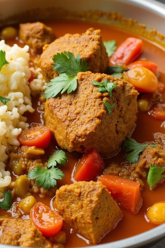 spiced slow cooker lamb curry